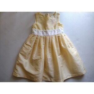 Perfectly Dressed Yellow Flower Embroidered Party Dress Girls 4T